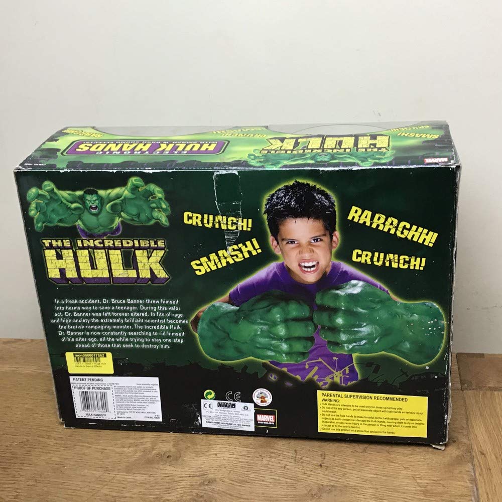 Electronic Soft Foam HULK HANDS with Smash 'N Bash Sound Effects